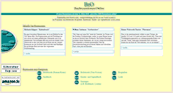 Desktop Screenshot of buchrezensionen-online.de